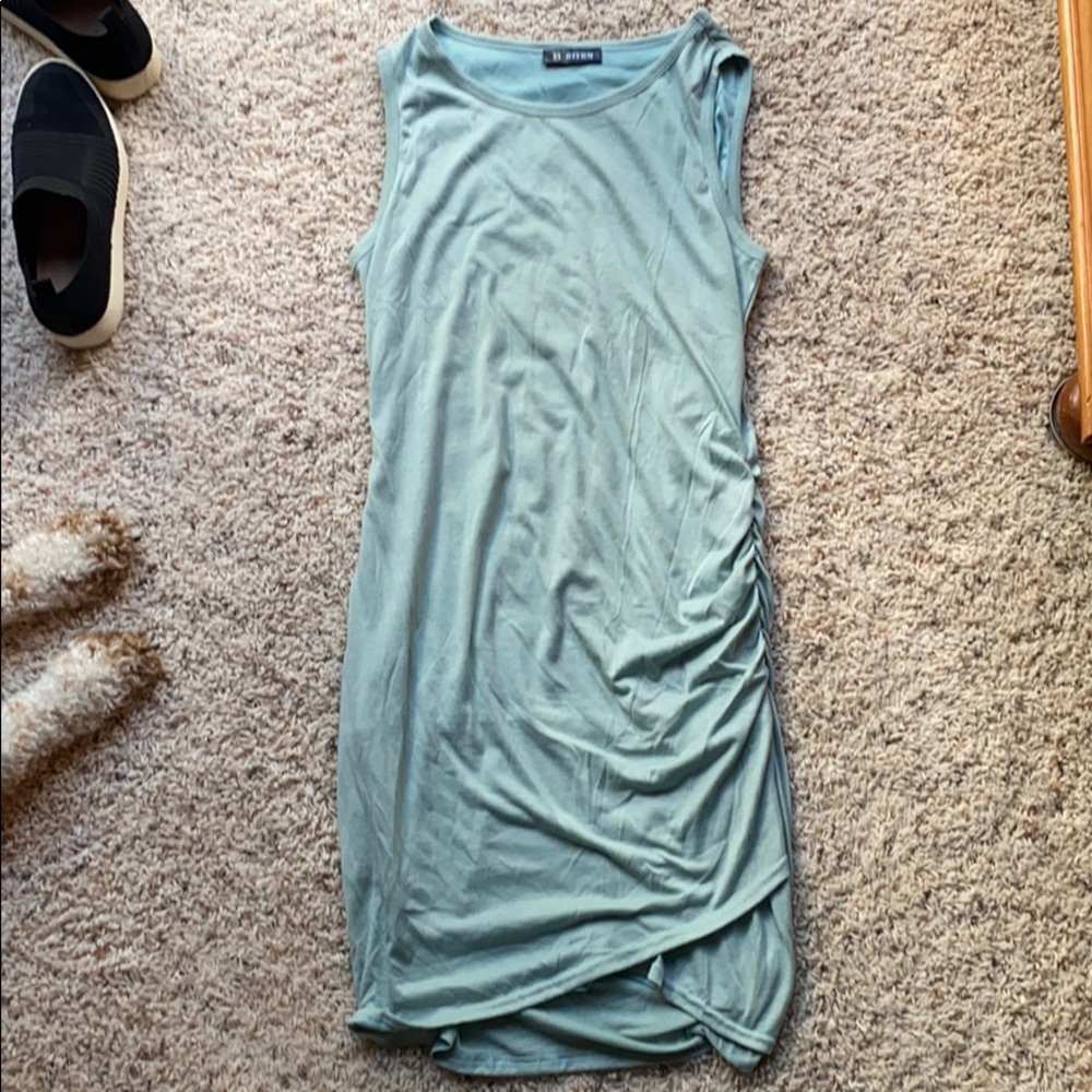 Blue midi dress